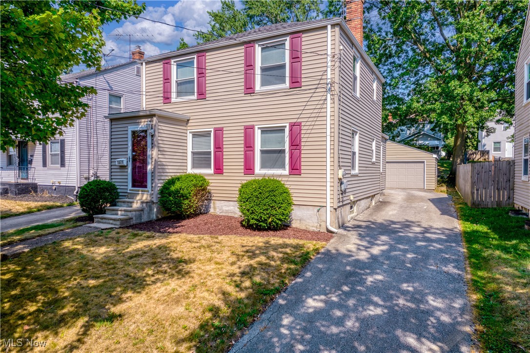 Step inside this inviting colonial and enjoy a huge living area and formal dining room, both featuring fresh paint and durable laminate flooring. The kitchen offers abundant cabinet space and a cozy eat-in area, perfect for casual meals. A versatile first-floor bonus room makes an ideal office, hobby space, or playroom. Upstairs, you’ll find three comfortable bedrooms with neutral paint and carpet, along with a full updated, white bright bathroom. Outside, a concrete patio provides the perfect spot for backyard entertaining, and the 2-car detached garage offers plenty of parking and storage. Conveniently located near I-77, restaurants, and shopping—this home is move-in ready and waiting for you! Come visit us the Open House on Thursday, August 14th from 4:30-6 pm or schedule a private showing with your favorite realtor today!