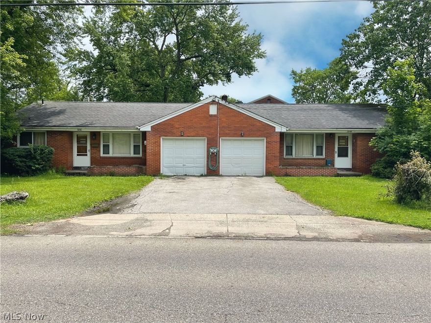 AWESOME ALL Brick Duplex in very good condition.  Each Unit offers 2 Bedrooms, Full Bath, Large Eat in Kitchen, Spacious Living Room, Laundry Room, & 1 Car Garage. No Appliances stay with units.