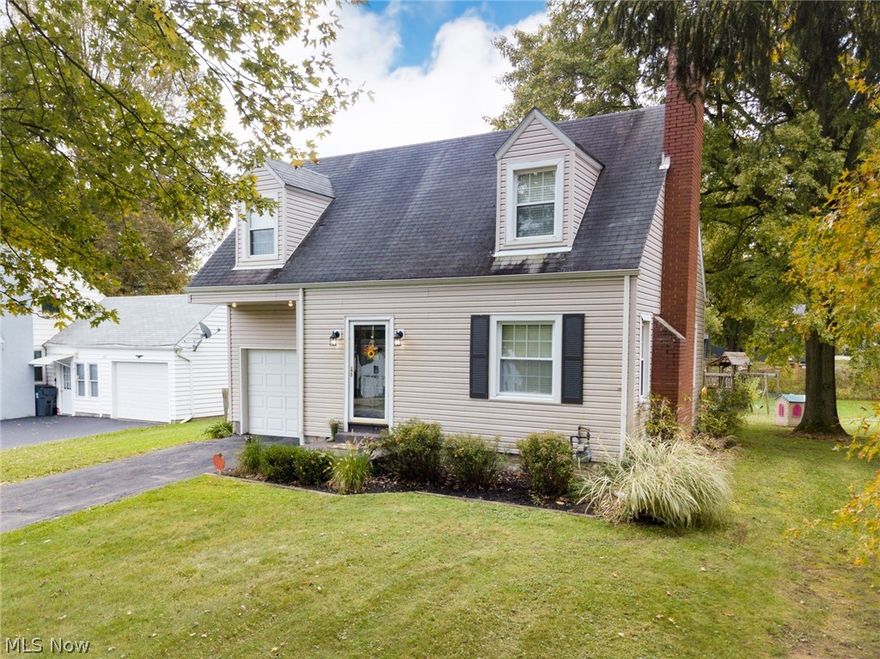 FEEL LIKE YOU ARE ACTUALLY INSIDE THIS HOME! WALKTHROUGH THE 3D VIRTUAL TOUR OF THIS PROPERTY BY CLICKING THE LINK! Schedule to see this Cape Cod that is conveniently located in the Canfield School district. The first floor features a large living room with refinished hardwood floors and a beautiful wood-burning fireplace. The dining room boasts the same refinished floors and also has French doors that access the deck and brick patio, the kitchen has newer ceramic flooring, newer countertops, refinished cabinets with new hardware, a newer sink, and faucet, and appliances stay! The second floor is just as impressive as the first. The full bath has been remodeled with ceramic tile, pedestal sink, and tub/shower enclosure. The Master bedroom features refinished hardwood floors and a walk-in closet with attic access. The second bedroom has hardwood & built-ins. Newer windows throughout, whole house fan, and glass block windows in the basement. The paved driveway has a turnaround and leads