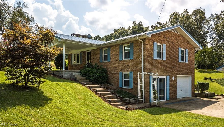 Remarkable 3 Bedroom, 2 Bath home located between Charleston WV and Parkersburg WV in a private setting. This home features a large double detached garage in addition to the attached garage.   The Sun room is sure to be a favorite place to enjoy the tranquility of this fine home.   The kitchen is also a favorite with plenty of cabinetry and new flooring, in addition to the flooring in the bathroom.  The attached garage is approximately 23x11.  Don't miss out , priced to sell!!