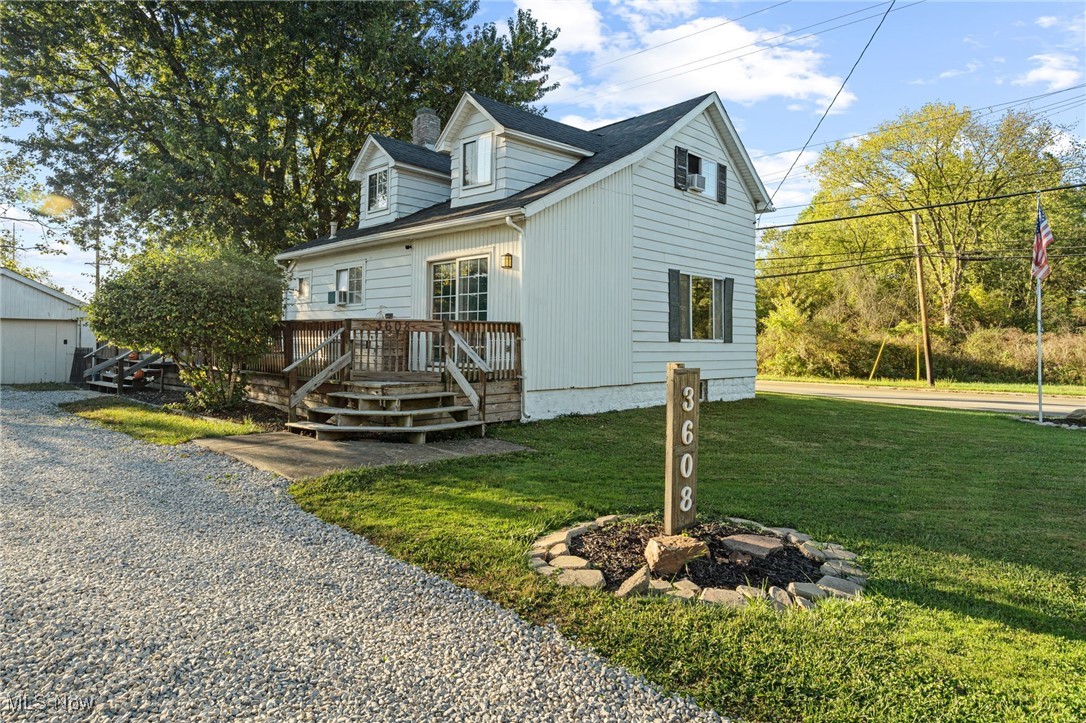 Welcome to 3608 Northampton Rd! Moments from Sarahs Vineyard and Blossom Music Center, minutes from Steels Corners with quick access to anything & everything; this updated 3-bedroom, 1-bath bungalow offers 1,199 sq ft on a 0.34-acre lot in Woodridge Schools. Built in 1918, the home features updated flooring throughout (2024), including carpet upstairs (2024), and a cozy electric fireplace in the living room. The kitchen welcomes you with beautiful high ceilings, fresh finishes, and updated appliances. A formal dining room off the kitchen adds charm. The full bath has been updated to include new vanity, modern fixtures & more (2023). Updates also include a new roof over kitchen (2025). Enjoy outdoor living on the large deck, and spacious fenced in yard for privacy. A detached 2-car garage completes this move-in ready home. Schedule your chance to take a look!