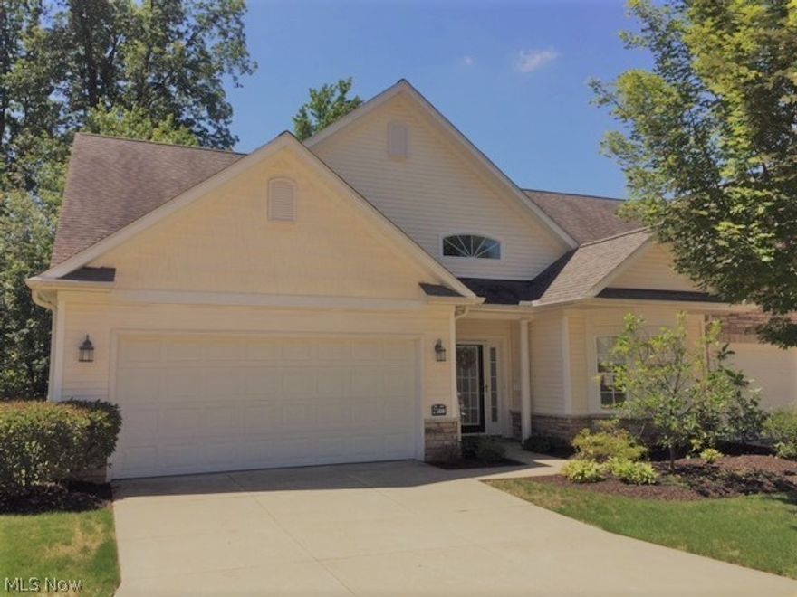 Ranch condo at Quail Hollow.  This ranch condo does offer a loft that can be used as a spare guest room or office.  2 story Great Room with wall of glass.  Eat-in-kitchen with all appliances.  Master bedroom with vaulted ceiling and walk in closet.  Bedroom #2 with full bath.  Laundry room, 2 car garage and more.  Super clean!