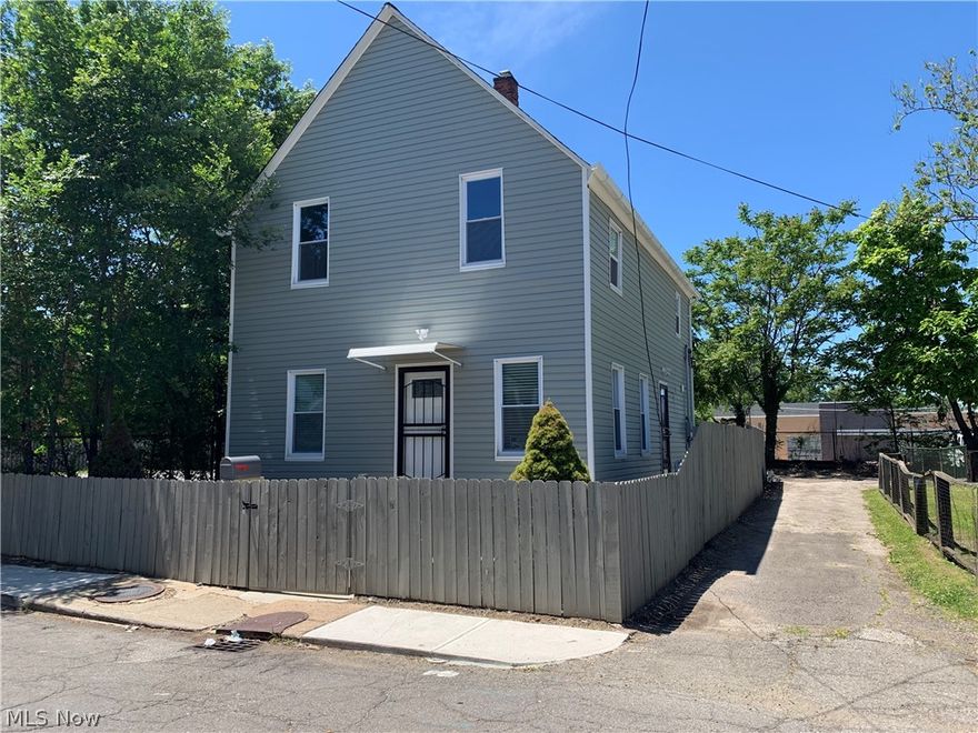Stunning "like new" colonial, feels like a model. No upgrade left undone during remodeling in 2019. Gutted to the studs, this house has newer wiring, plumbing, drain, insulation, drywall, paint, fixtures, luxury vinyl plank flooring, windows, siding, roof, furnace, air conditioning, water tank, brand new kitchen appliances, brand new kitchen, 2 full bathrooms and 1 half bath. Basement has cement tiles and has plumbing and electric for laundry. Two master bedrooms with high ceilings and their own en suite bathroom are located on the second floor. Main floor has a modern open space with kitchen, dining room, living room and half bath, perfect for entertainment. Brand new deck in the back of the house and black steel remote control gate for easy access. House is located steps away from MetroHealth Hospital in an area that is included in the transformation project to spur revitalization of MetroHealth's West Side neighborhood.