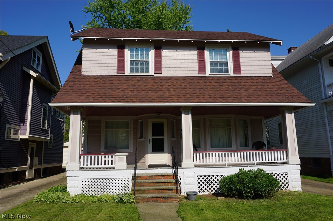 Charming Colonial in desirable Western Lakewood. Great Location, walk to Downtown Lakewood or a quick 6 mile drive to Downtown Cleveland. Enjoy the spacious front porch and the huge fenced in backyard. Open Living Room/Dining Room floor plan with a ton of natural light. 2.5 car garage. Huge potential with unfinished 3rd floor. Priced to sell, come and see for yourself!