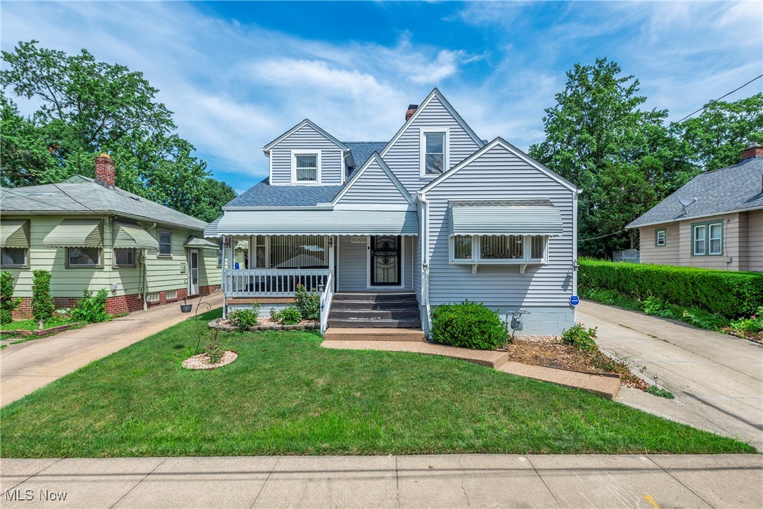 Welcome to this beautifully maintained and move-in ready 4-bedroom, 3-bathroom bungalow nestled in the desirable Old Brooklyn neighborhood of Cleveland. This spacious home boasts a brand new roof and updated vinyl windows. Step inside to an inviting open floor plan that connects the living and dining areas, perfect for entertaining. The ceramic-tiled kitchen features warm wooden cabinets, offering both style and functionality. The first floor offers two generously sized bedrooms and a full bathroom, while the second floor adds two more cozy bedrooms and a completely renovated full bath with modern finishes. The fully finished basement expands your living space, complete with a full bathroom, a pantry room, and a newer water tank—ideal for guests or a home office setup. Outside, enjoy privacy and security with a fully fenced backyard, perfect for gatherings or relaxing evenings. A cement block double-car garage offers ample storage and parking convenience. Don’t miss out on this wonderful opportunity to own a well-updated home in a fantastic location close to parks, shopping, dining, and highway access!