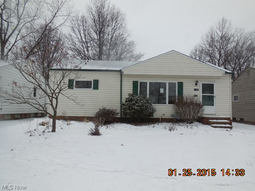 Well maintained three bedroom ranch. New (1/2015) carpets and freshly painted throughout. Updated kitchen and windows. **Being sold as is. Seller requires pre-qualification, see broker remarks or contact listing agent. *Employees and family members residing with employees of Wells Fargo Bank, N.A., its affiliates and subsidiaries are strictly prohibited from directly or indirectly purchasing any property managed by Premiere Asset Services.*