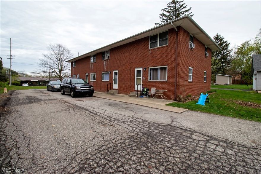 Attention investors. Don't miss this rare opportunity to purchase this all brick 4-plex in Wooster City Schools! Each unit has 2BR, 1 BA and approximately 1064 sq. ft. of living space. All utilities are separate. Plenty of parking plus each unit has a space in the carport. Several recent improvements. All units are rented month to month. Call today for your private tour!