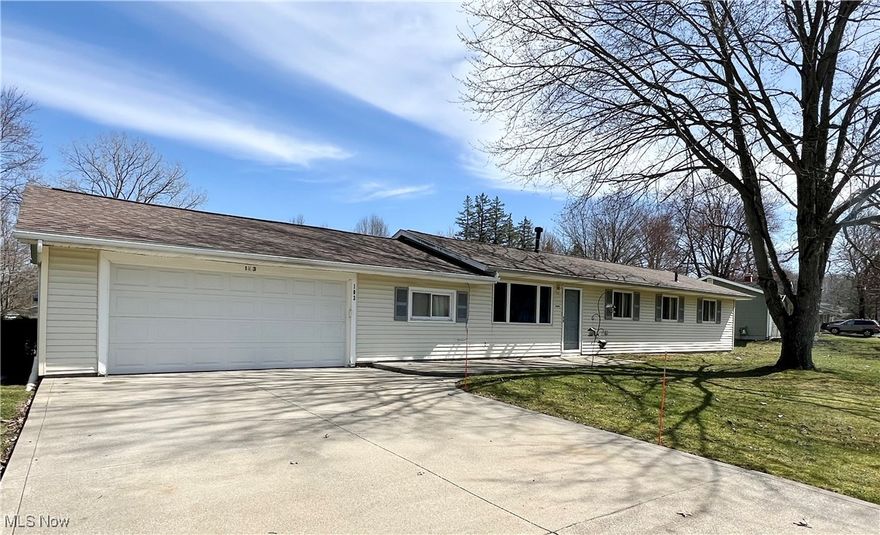 Move on in and enjoy this clean and well taken care of 3 bedroom ranch home  The home is located in a great neighborhood sitting on almost 3/4 acre lot in Nordonia Hills School District. Don't wait on this one! Lots of updates have been already done including New Roof 2022, New Furnace and AC 2022, New HWT 2022, All new carpet and LVT flooring 2025, freshly painted and more. This home has 3 bedrooms with large closets, updated full and half bathrooms, 1st floor laundry, living room with vaulted ceilings, family room with newer sliding door to the backyard and access to the attached 2 car garage. Outside you will find the spacious backyard with cement patio and storage shed. Call Today to set up your private showing.