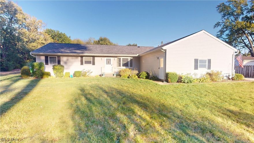 Discover this one-of-a-kind ranch home tucked privately back on its lot in the highly desirable Berea Midpark School District, offering a rare combination of space, accessibility, and charm. A unique driveway easement provides a private parking area off the shared drive to the attached  garage with indoor ramp access, built-ins, and excellent storage. Inside, you’ll find great space and a thoughtful, unique layout just waiting for the perfect new homeowner to add personal touches and updates. The first floor features a welcoming mudroom/laundry room, a convenient half bath, and an eat-in kitchen that flows easily to the dining room with beautiful custom built-ins. The spacious family room includes a stunning custom fireplace with a large foyer!  This home has a private hall that leads to two comfortable bedrooms that leads to the 3rd bedroom which is currently being used as  a versatile den/home office with built-in bookcases and desk space but can easily convert back to a third bedroom if desired. The full partially finished basement includes a kitchenette, large storage closet with shelving and an expansive area ready to be finished to suit your needs. Outside, the home’s thoughtful placement on the lot creates a  unique front entry way with a charming garden and patio area off the garage and additional space for entertaining or relaxing. Conveniently located near schools, parks, and shopping, this home offers exceptional potential, privacy, and functionality in the heart of Berea — don’t miss it!