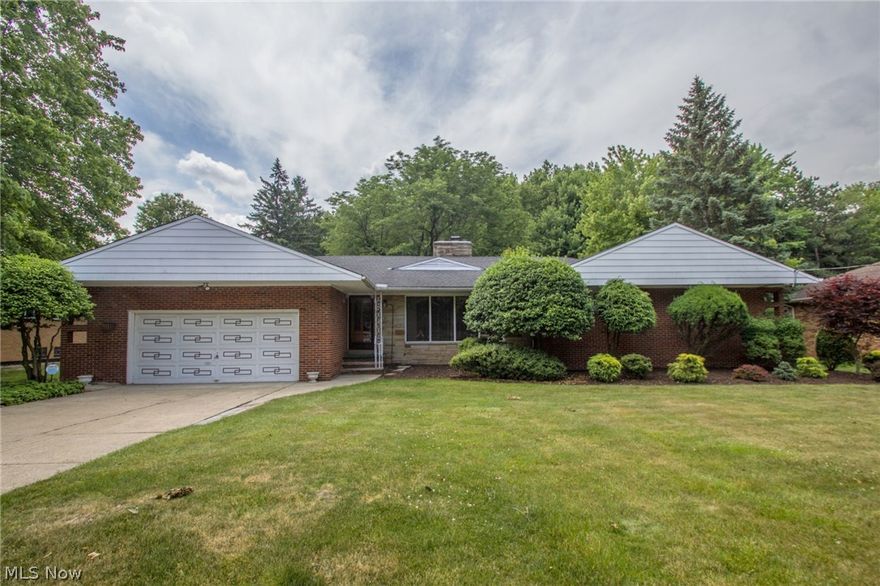 Brecksville Ranch, One Of the Largest Homes On This Street! Over 330' Kitchen With Double Oven and Cook Top & Refrigerator To Stay. Formal Dining Room, Formal Living Room and Family Room Divided By See Thru Fireplace. Great Room With Wet Bar and Additional Fireplace, Sliding Doors To Private Courtyard Patio. Four Bedrooms, 3-1/2 Baths, Plus First Floor Laundry and Den. Unfinished Basement With Another Fireplace. Loads Of Potential. Most Appliances Under 10 Years & Most Windows Replaced. Selling As-Is. Hardwood Under Carpeting Accept For Addition. Two Furnaces, Ages Unknown. Immediate Occupancy!