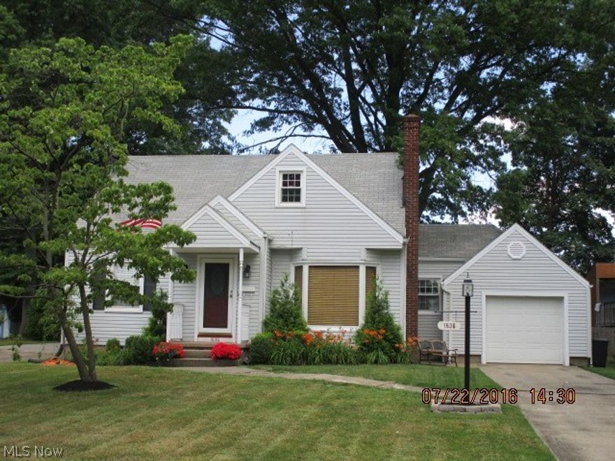 Much larger than it looks. All nice size rooms! Darling 3 bedroom cape cod. Living Room with w/b fireplace.  Nice Kitchen with sliding door to deck for your enjoyment. Basement is finished with w/b fireplace and bar. Updates galore to include: roof, windows, siding, furnace and a/c, landscaping, bathroom was gutted as well. Nothing to do but move in. Seller providing 1 year home warranty for buyers piece of mind. Truly a nice home!