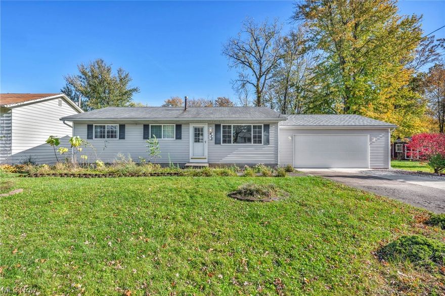 Welcome to this low-maintenance living in this meticulously cared-for 3-bedroom ranch home, offering an effortless move-in experience on a generous double lot and expansive driveway. Vinyl flooring throughout the first floor enhances both aesthetics and durability, while ceiling fans in every room ensure your year-round comfort. The 2016 updates, including a modernized bathroom, vinyl replacement windows, and vinyl siding. A partially finished basement beckons with a wet bar with mini fridge, spacious entertainment area, and a convenient laundry room. Outdoor enthusiasts will revel in the expansive double lot with a shed and oversized trex deck – ideal for outdoor entertaining or relaxation. Plus, the newer attached 2-car garage provides convenience and shelter for your vehicles. Updated electrical box. This home is the embodiment of easy, hassle-free living, perfect for those who value comfort, convenience, and a stylish living environment.