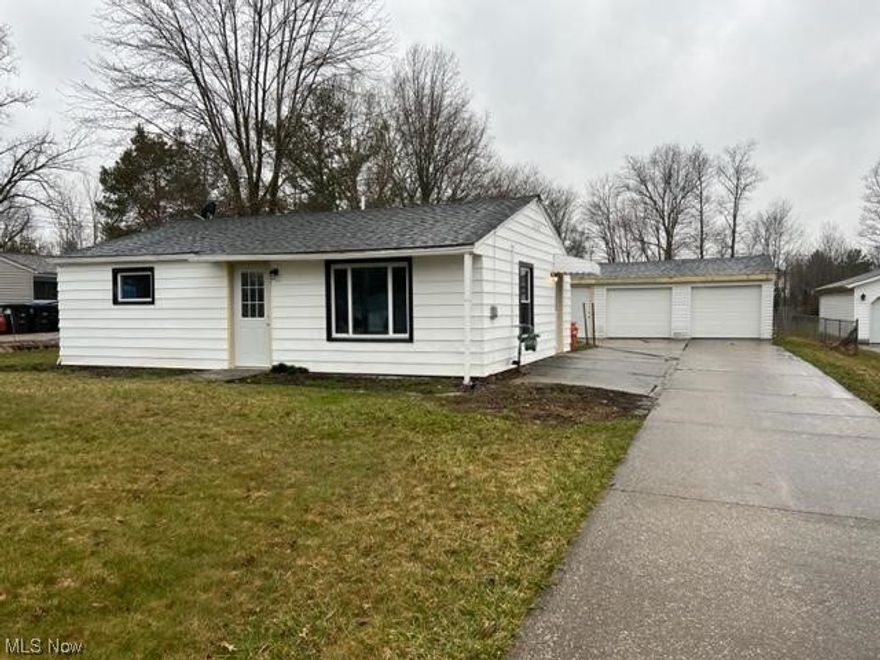 Welcome to this cute, bright and cheery home in a great location. Close to shopping, hospitals, and Hinkley Park. This two-bedroom, one-bathroom home has had so many updates. There has been new flooring throughout, kitchen and bath remodel, soft-close kitchen cabinets, LED can lighting and electrical upgrades, new furnace and AC, on-demand hot water tank, the list goes on! You won’t have to do anything to the interior except move in! There is a two-car detached garage that has a new roof and new doors.This home sits on over half an acre. Plenty of space to have back yard BBQ’s, have a garden, throw a ball around with the kids or pets, so many possibilities!  Seller is a licensed real estate agent in the State of Ohio.
