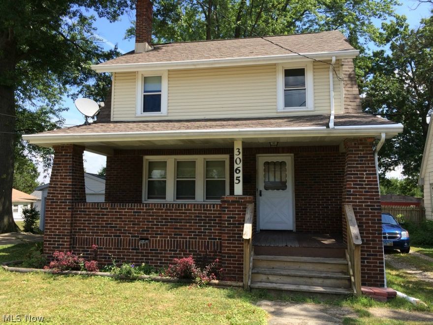 Investment opportunity.  This home has updated siding, roof, furnace, central air and windows all withing the past approximate 12 years according to owner.  Interior needs work.  Hardwood floors need refinished.  Basement probably needs waterproofed.  Two car garage.  Deck.  Extra, fenced rear lot.