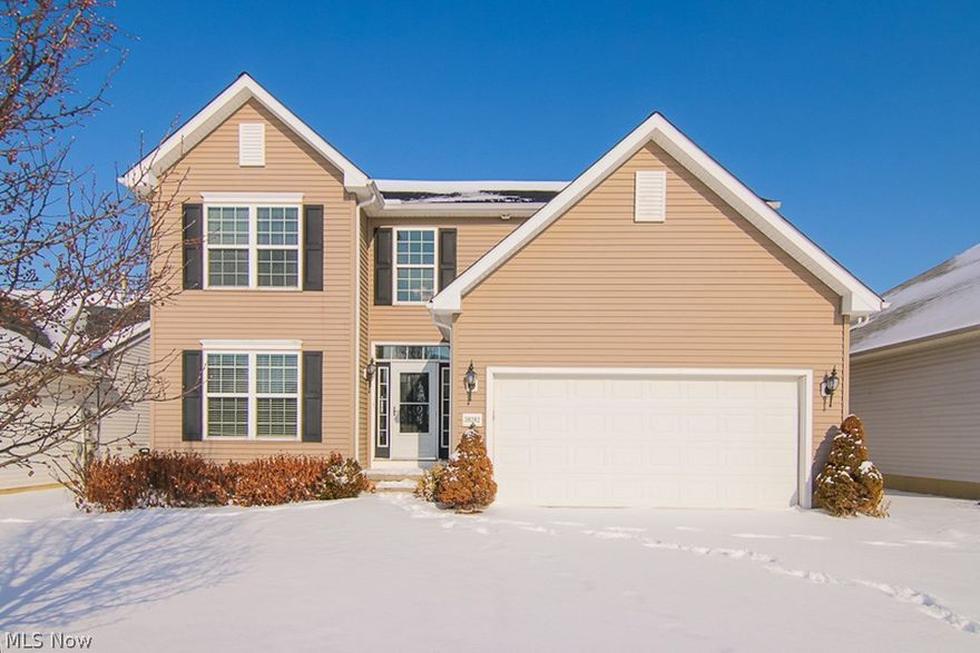 Come see this stunning, 4 bedroom 2 full and 2 half bath home in the friendly neighborhood of Avalon Estates. This home boasts over 2200 sq/ft and plenty of storage space. The owner's suite has a luxurious soaking tub, shower and double sinks. The  walk-in closet found in the owner's suite is absolutely exceptional! Going into the basement is like leaving home and going to a private sports bar. Imagine entertaining in the wonderfully done kitchen with maple cabinetry and stainless steel appliances while still being able to talk with the guests in your living room. From the kitchen, you can go through glass sliding doors and relax on the concrete patio. This home is just minutes away from great shopping at Crocker Park or Avon Commons, and not very far from I-90, I-480 or the Turnpike! Hurry, this home will certainly not last long!