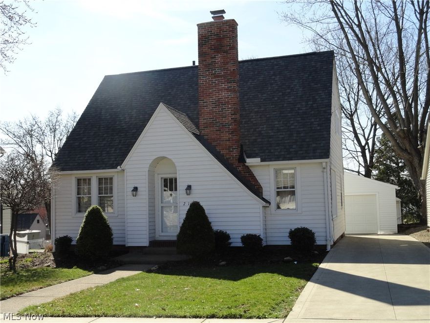 Nice remodeled home with beautiful hardwood floors, newer roof, concrete driveway, chimney, gas fireplace, hot water heater, furnace, refrigerator, back door, garage and remodeled Baths and Kitchen.  Rec Room and Bar on Lower Level.  Sold before print