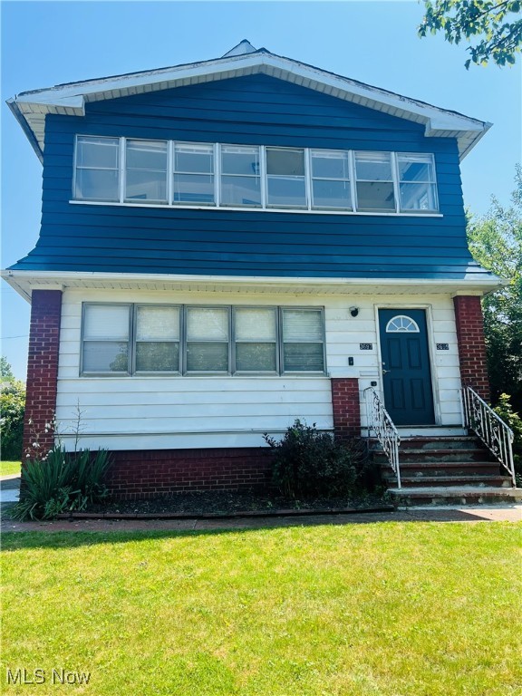 Very nice two-family home located in desirable Shaker Heights! Each unit offers 2 bedrooms and 1 full bathroom. The downstairs unit is currently rented at $800 per month, while the upstairs unit is vacant and requires only minor touch-ups to be rent-ready. There's also fantastic potential to finish the third floor for additional income. All mechanicals are functional. The owner is responsible for water and sewer. This property is being sold "as-is," and the seller will not make any repairs. Buyer to assume all Point of Sale (POS) violations.