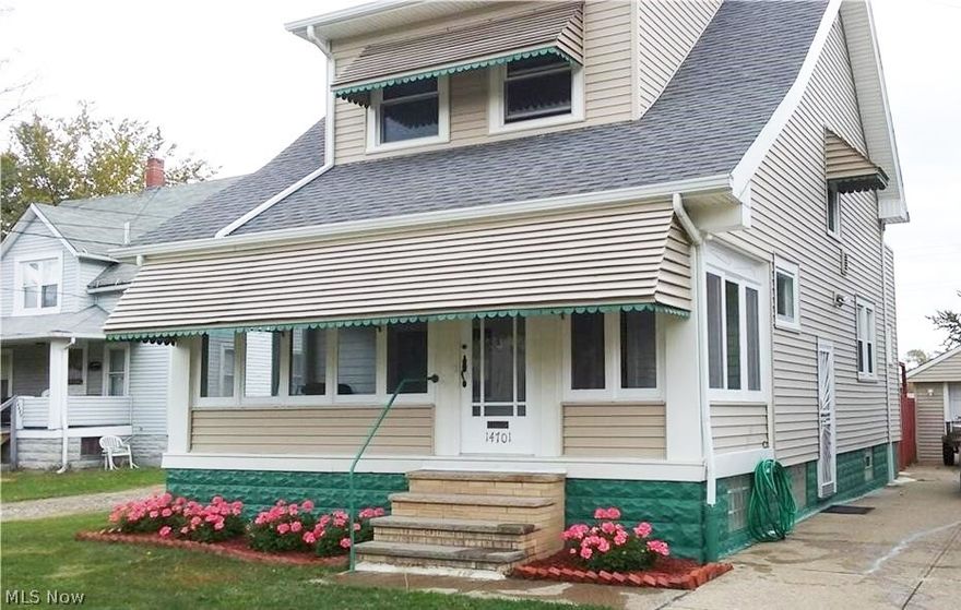 Great Rental! 3 bedrooms, 2 full baths, charming front enclosed patio, upper back balcony, nice sized kitchen area! Dining room and living room have hardwood floors and fireplace in living room- built in cabinets and storage in dining room. Beautiful woodwork throughout home. Full bath upstairs and a full bathroom in basement. Fenced in backyard, one car garage, Nice home! Security deposit only $500 since tenant will have to clean carpet and home, renting as is. 
No sec 8, Tenant responsible for gas, electric and water. Tenant will put water in own name with water company. Pet restrictions, no smoking in home. 
All tenant applicants will be screened via invitation to online screening company $40 fee payable on application site by tenant. Non-refundable.