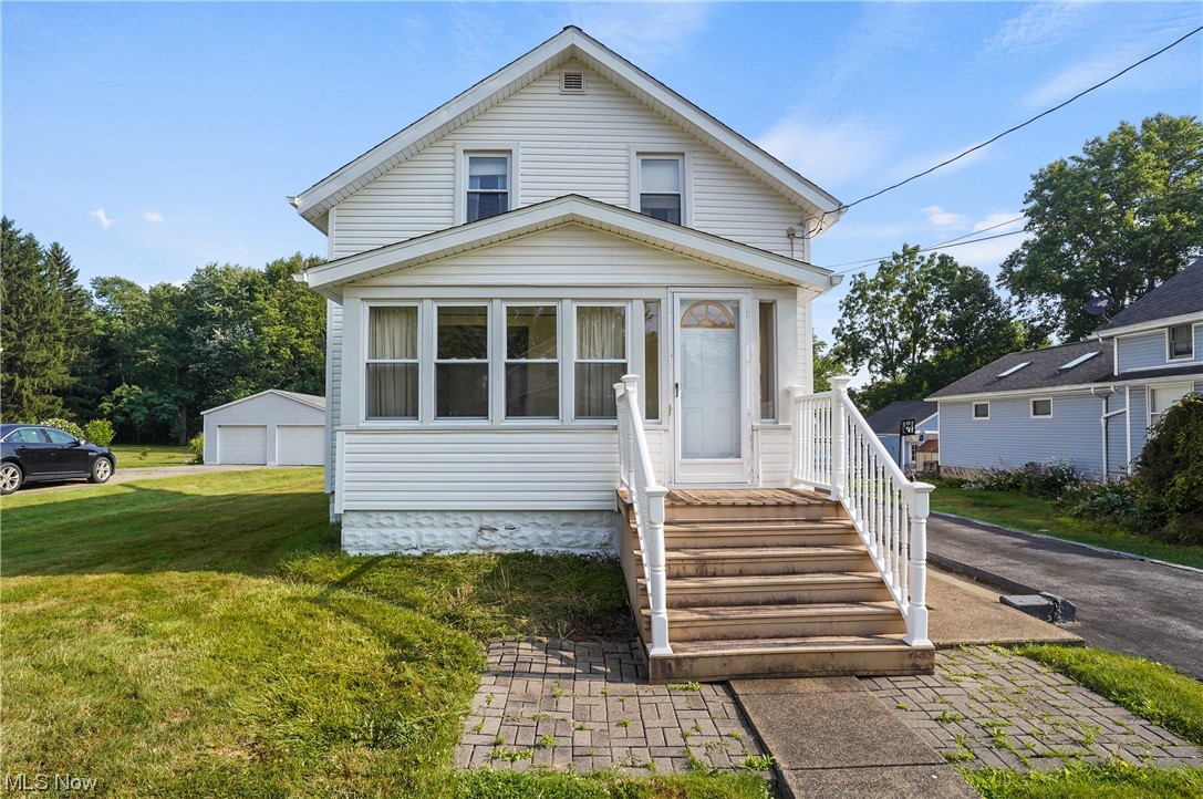 Well maintained and loved 3 bedroom, 1 bath home features spacious living room and kitchen/eating. This home offers new furnace (2023) and newer windows, vinyl siding and roof (approx. 2013). The home sits on 2 parcels so there's a wonderful, deep backyard to enjoy. One car garage has a newer garage door as well. Home warranty is being offered by the sellers.