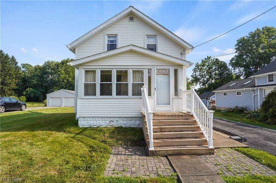 Well maintained and loved 3 bedroom, 1 bath home features spacious living room and kitchen/eating.  This home offers new furnace (2023) and newer windows, vinyl siding and roof (approx. 2013).  The home sits on 2 parcels so there's a wonderful, deep backyard to enjoy.  One car garage has a newer garage door as well.  Home warranty is being offered by the sellers.