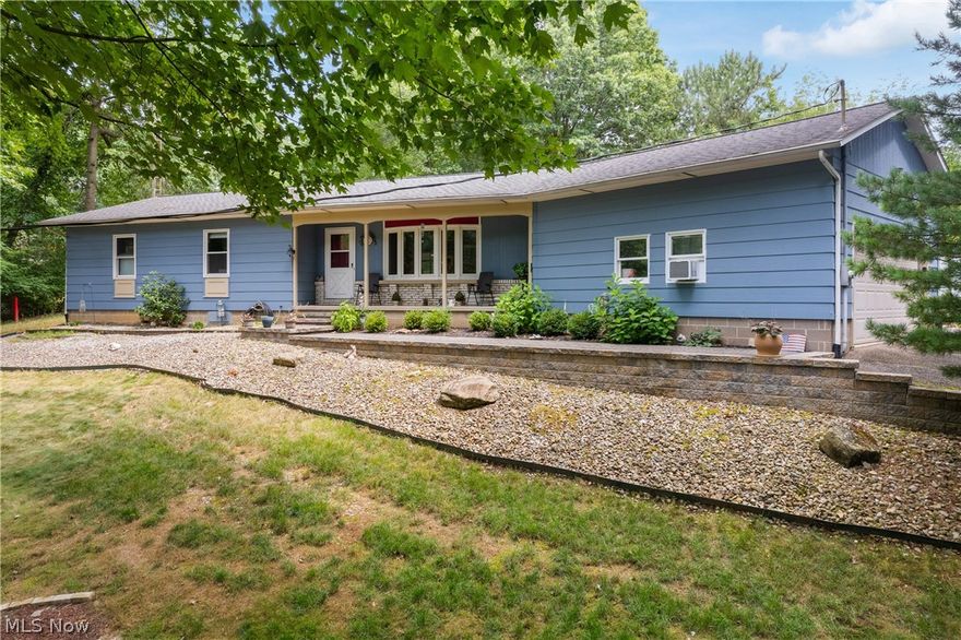 Welcome to 6834 Lake O Springs Ave NW, a delightful 3-bedroom, ranch-style home nestled on 1.6 acres of seclusion & tranquility right in Jackson Township. This charming residence offers both comfort and convenience with its single-level layout. Step inside to the living area where natural light floods through the bay window, creating a warm and inviting atmosphere. The great room with fireplace and vaulted ceiling is perfect for hosting gatherings or enjoying quiet family dinners. A 3 season room off the great room is perfect for enjoying nature’s wildlife. The kitchen is just off the great room and boasts granite countertops and tile backsplash. A first floor laundry is conveniently located just off the kitchen with access out to the back patio. The spacious primary bedroom includes a half bath. Completing the first floor are 2 additional bedrooms and a full bath. Additional living space can be found in the partially finished basement, which provides endless possibilities for a home office, rec room, home gym, or extra storage. One of the standout features of this property is the FREE GAS, a rare and valuable benefit that significantly reduces monthly utility costs! Enjoy the peace of mind and financial savings that come with this unique perk. Situated in a prime location, this property offers easy access to top-rated schools, shopping, and dining. Don't miss your chance to make this house your dream home!