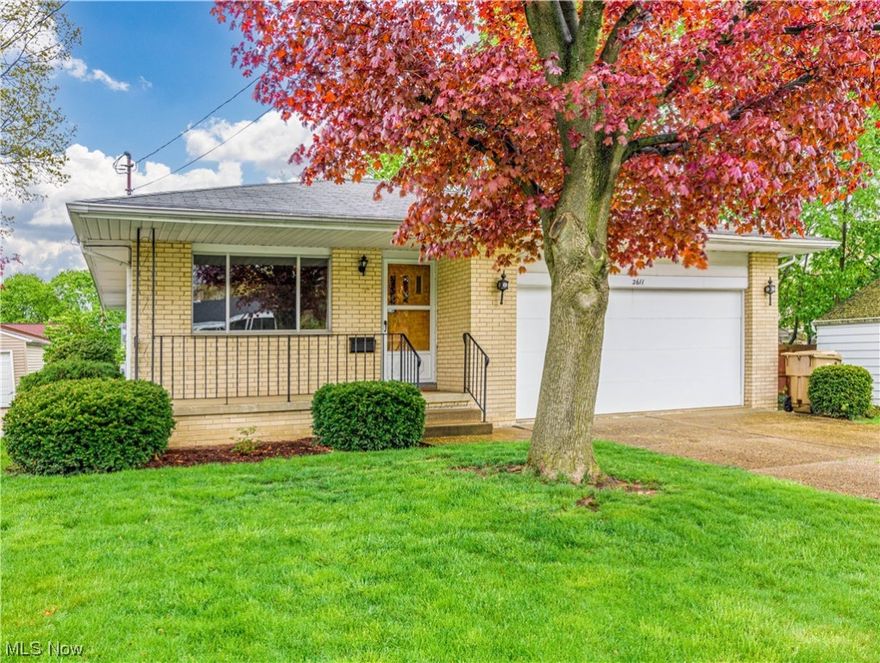 Clean and neat, rare Fall's Ranch with attached 2 Car Garage!  Spacious rooms, including a nicely laid out Kitchen with Dining area. Good sized BRs too! Hardwood flooring under most carpeted areas.  Private, partially fenced backyard features a nice Patio area.  The basement includes a Full Bathroom with shower, and a partially finished Rec Room just waiting on your special touches. Glass block windows also in basement. Come view today and make this one yours!