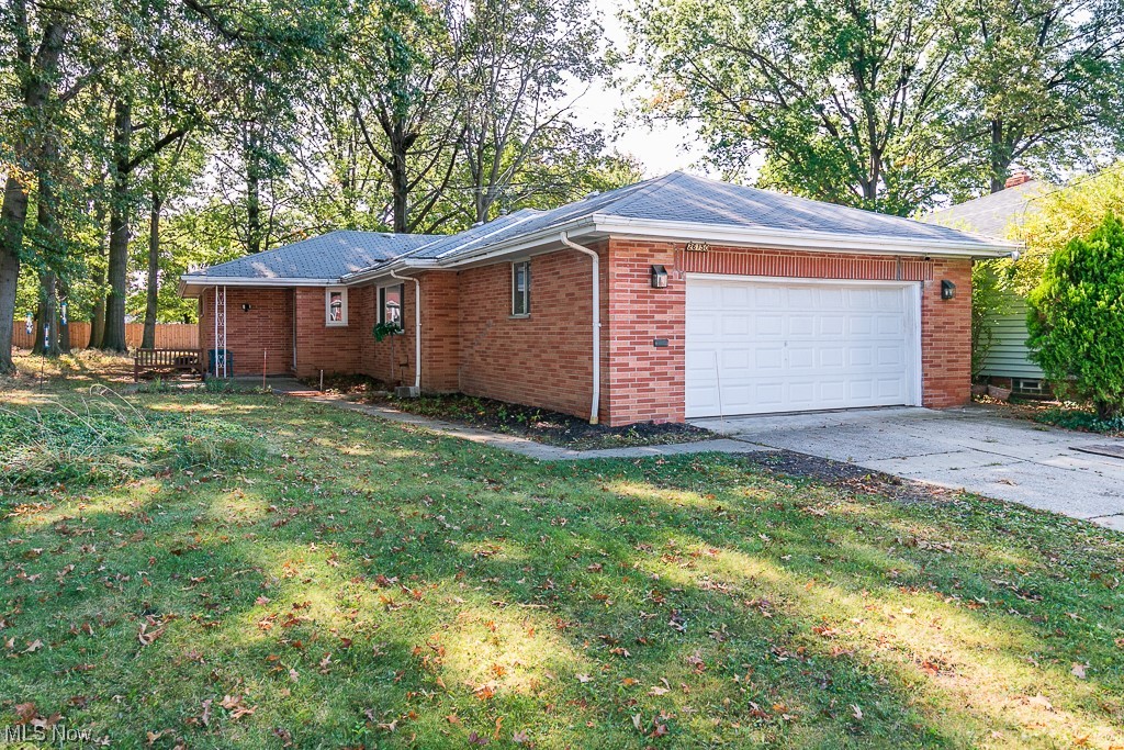 Welcome to this brick Ranch that offers plenty of charm. Walking through the front door you will find the oversized living room with hardwood floors and large bay window letting in plenty of light. The living room will lead into the dining room also with hardwood floors. Off of the dining room is the kitchen. Also on the first floor are three bedrooms and a full bathroom . The basement is massive and with there already being a full bathroom it's just waiting to be finished. Outside offers plenty of space and privacy. Updates include glass block windows, newer HWT, Furnace and central air. All that's left to do is put your finishing touches on this great home.
