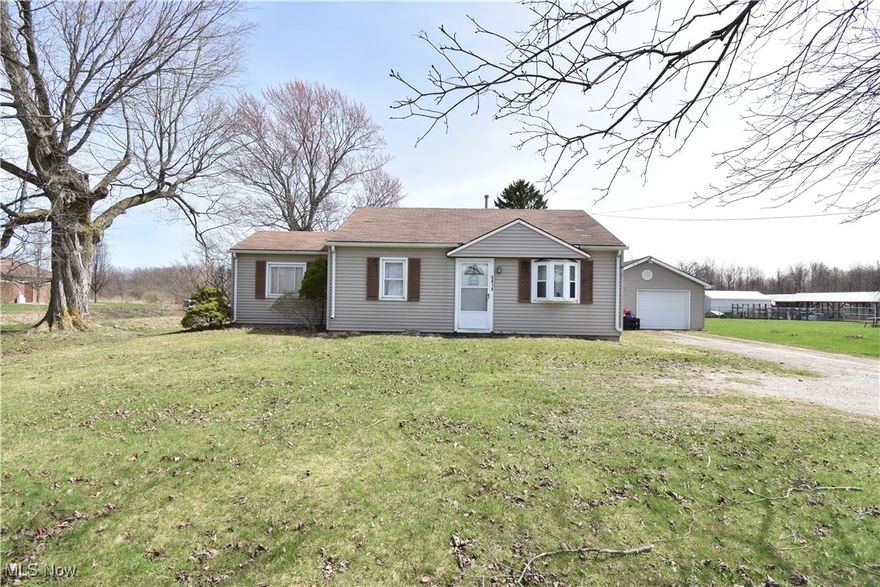 Two Homes and a 5600+ SF Steel Frame building being sold together with over 5 acres of land in Andover Township. The building is 60'x90 with two automatic overhead doors, each 14'x14'. Side walls are 16' with max center height of 23'. Floor drains, a private bathroom, LED lighting and energy saving DayStar magnifying overhead windows. The DayStar windows provide ample light during the day. Great opportunity for warehousing or distribution. Run your own business here & continue collecting rents from the 2 homes. Approximately 3/4 Mile South of the Andover Square located on State Route 7 with close access to Route 11 and Pennsylvania. Centrally located between Youngstown, Cleveland and Erie. Wired Armstrong internet. Utilities for the building are tied into the house up front. Alternately from renting, the front house could make a great business office. Current building tenant using about half the building pays 1150/month, and is month-to-month, been there for approx 5 years. Tenant at 5618 house pays $675/month. Tenants at 5628 house pays $500/month.