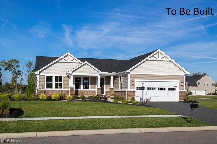 The Aviano is just as inviting as it is functional, featuring one floor living at its finest. Enjoy the sunsets at Cranberry Creek from your Front Porch, or cozy up inside your spacious main living space on colder nights. The Kitchen overlooks the Large Great Room with an Island with room for seating separating the two. Choose from an Eat-in Kitchen space, or extend the Island to over 10’ long and utilize the Dining Room in the front of the home. Laundry Room is conveniently located on the main floor, just off your Kitchen and entryway from the Garage. Owner’s Suite features a Shower, Raised Vanities, and a Huge Walk-in Closet. The Basement boasts plenty of room for storage, To be built. Photos are for illustration purposes only.