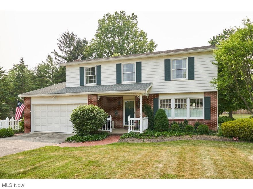 Beautiful Colonial in Ridglelawn Estates on 0.6849 acres with large, flat backyard.  Home features number of Updates: 2 Anderson Glass Sliders (2021).  Leaf Guards & Gas Fireplace (2019).  Furnace (2017). Generator (2013).  Roof (2011). The kitchen is the center of the home and features granite countertops, a breakfast bar, and opens to the family room w/ gas fireplace.  Slider from kitchen leads to deck & brick patio, great for entertaining!  Wood floors throughout & lots of natural sunlight.  Living room & 1/2 bath complete the main level. 2nd Level features owners suite, plus 3 additional bedrooms & 1 full bath.
Lower Level features rec room, laundry room, & work bench. 2 Car Garage. Shed.  Excellent location, easy access to highways & Montrose Shopping District.