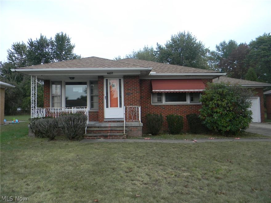 This is a great 3 bedroom 2 bath brick ranch, needs some update, but has a large kitchen and living, finished basement, covered patio, fenced, attached 2 car, a perfect starter.