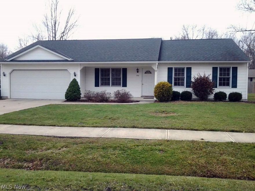 Sharp 3 bedroom ranch, bath off master bedroom, gas heat central air, finished 2-car garage, patio, all kitchen appliances, very low utilities, great location, well built.