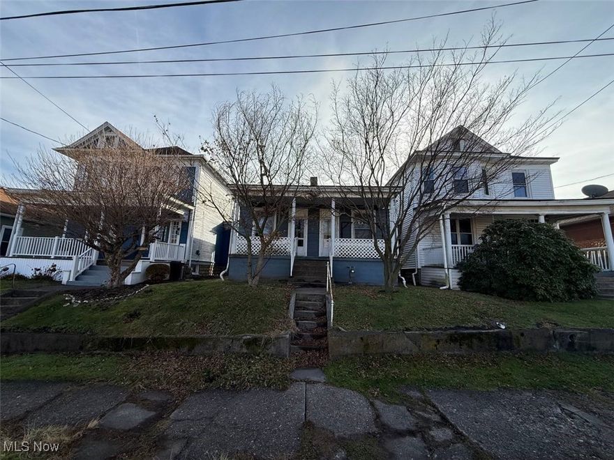 Affordable 2-bedroom, 1-bath single-family home in Martins Ferry with 728 sq ft of living space and a full unfinished basement. The home features central gas heating, central air, public water and sewer, and a gas stove. Situated on a 32×146 ft lot in the Belmont City Add subdivision. The property is vacant and ready for renovation. Roof has had prior repairs but still leaks and will need attention. Basement foundation remains structurally sound. Ideal for investors or buyers looking for a value-add opportunity. Property is being sold as-is.