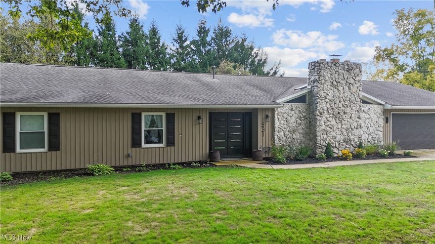 Truly one-of-a-kind, this stunning modern ranch offers 3 bedrooms, 2.5 baths, and an array of exceptional features. Step into the grand living room with soaring cathedral ceilings and a striking fireplace, perfect for both relaxing evenings and elegant entertaining. The chef-inspired kitchen boasts a breakfast bar and flows seamlessly into the formal dining room, creating a space that’s as functional as it is impressive. Retreat to the luxurious primary suite complete with a walk-in closet and spa-like full bath. A light-filled sunroom opens to the back patio, overlooking the sparkling above-ground pool and a private backyard oasis. Additional highlights include a 2-car attached garage and a storage shed for convenience. A rare opportunity to own a home that blends style, comfort, and sophistication. PLEASE ALLOW 48 HOURS for response to any offers