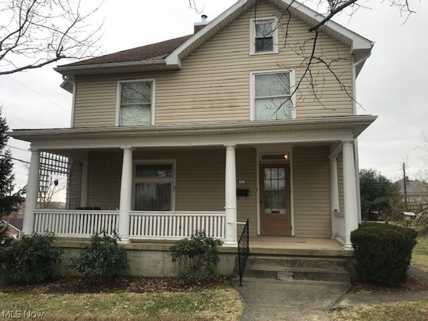 Just imagine yourself sitting on the front Porch Swing of this Charming 3-4 bedroom, 1.5 Bath with 1 Car Detached Garage in the Village of New Concord! So close to all New Concord has to offer from the School Campus to the Community Pool! Situated on a corner lot, this lovingly cared for home built in 1920 has a bit of history with it as it was once used as a "Fort" which was a Dining Hall for Muskingum College! The library/study could serve as a 4th bedroom. Windows, Siding, Roof and Electric Box have all been updated. Won't last long....make an appointment to view today!!
