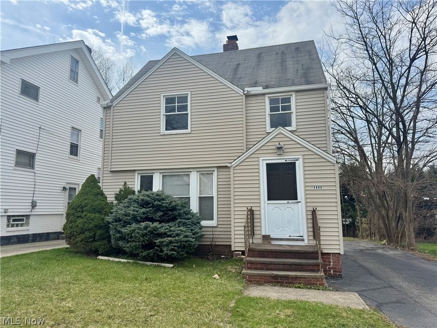 Great investment or owner opportunity in this home in Garfield Heights.  The 3 bed 1.5 bath colonial offers over 1200 sq ft of living space with a partially finished basement. The main level includes a spacious living room, dedicated dining room and nicely sized kitchen for all you cooking needs.  There is also a back mud room off the dining room.  Upstairs features 3 bedrooms and 1 full bath.  With a little elbow grease this would be a great first home.