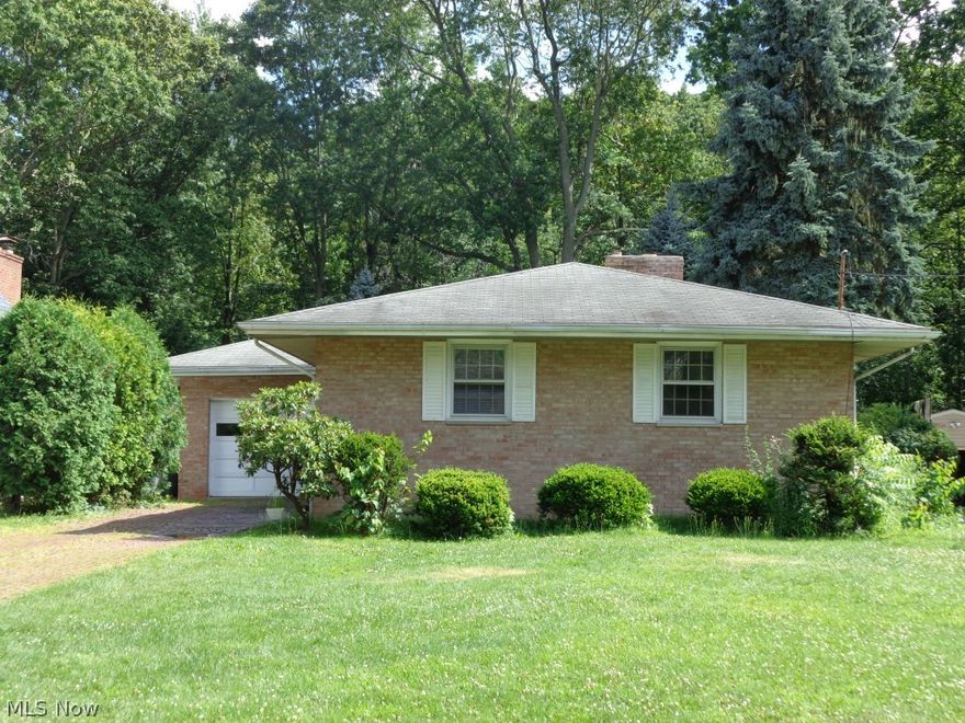 Brick Ranch for One-Step Living.  Open and Airy Living Room and Dining Room with Large Windows for Backyard View.  Enjoy the Fireplace in the Living 
Room and Air Conditioning for Seasonal Comfort.  Full Basement could be finished. Pella Wood Windows.  Back Patio Overlooks Sizeable Fenced Yard.  Unique Brick Driveway. Seller Providing America's Preferred Home Warranty. Minimal Traffic, Dead-End Street near Park.
