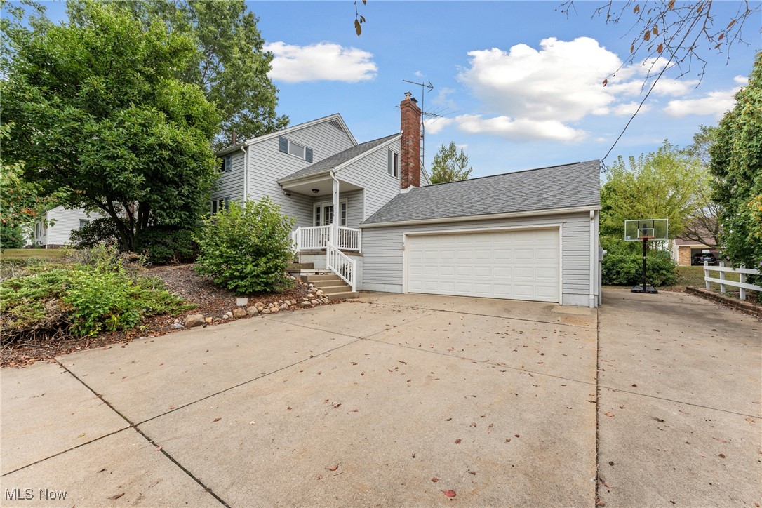 Welcome to this immaculate 4 bedroom home on the outskirts of town in Nimishillen twp! A little bit of country, but close enough to town to make those quick trips when you need something, whether it's a trip to the hardware store, grocery store, or to pick up fast food. The first floor features an eat in kitchen with plenty of cupboard/pantry space, a dining area, a full bathroom, and a cozy living room space with a gas fireplace. The upstairs has the 4 bedrooms all on one floor, along with another full bathroom, and the home also has a working vacu-flo system so you don't have to hunt down the vacuum cleaner. The basement has several rooms that allow for tons of storage and a nice size laundry room, but most importantly has a large area for extra living space! At the back of the house, you have a covered patio space that is perfect for grilling and entertaining family and friends, along with an oversized EXTRA garage! Roof is less than 10 years old, Septic was new in 2010, and the basement has been professionally waterproofed by previous owner. This home is just waiting for your finishing touches!