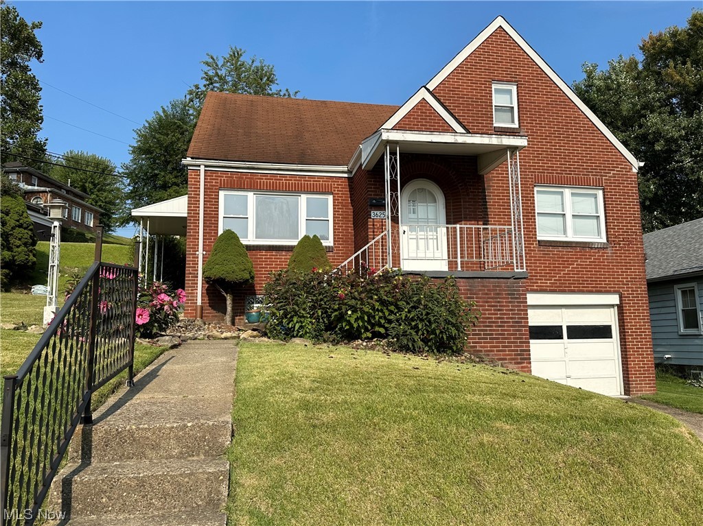 GET THERE FAST! This 4 bedroom, 1.5 bath brick beauty is located on Marland Heights and waiting for YOU! Original hardwood flooring welcomes you into the comfortable living room and the two first floor bedrooms. The open, cook-friendly equipped kitchen, dining room and full bath round out the main level. The second level has 2 more spacious bedrooms with new carpeting and a 1/2 bath to grant you plenty of room for the kids, guests or even a home office. Enjoy entertaining in the finished rec rm complete with wet bar in the lower level, or take the party outside on the spacious corner lot and back patio. Don't delay-call today!