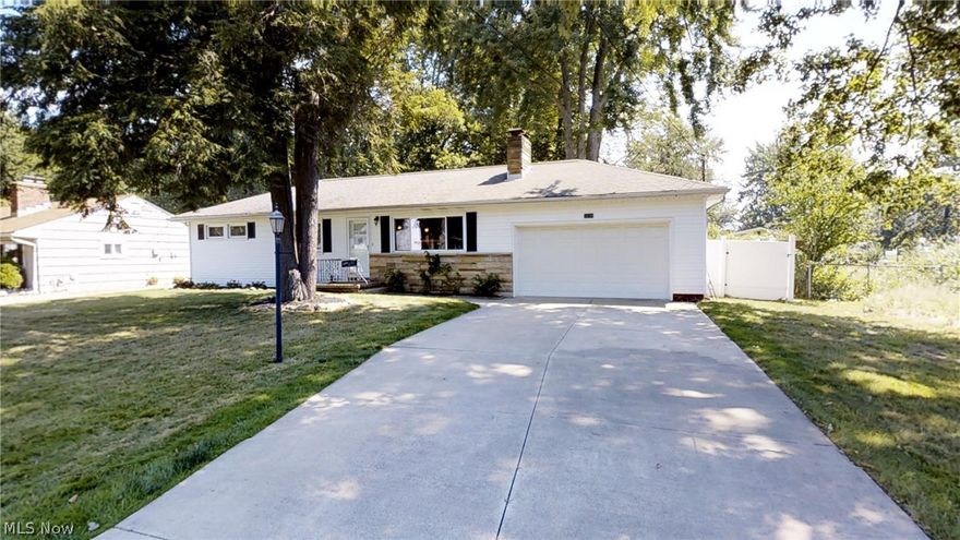 Move right into this well maintained Mentor on the Lake ranch! Beautifully remodeled kitchen with dark wood cabinets, tile back-splash and plenty of counter space! The cozy living room is freshly painted and includes a wood burning fireplace. Main bath has been remodeled! The master bedroom has a half bath and looks out to the back yard! The all-season room walks out into the enormous sized fully fenced in yard with newer vinyl fencing and storage shed. Updates also include: newer windows, exterior doors, light fixtures and garage floor paint. One year home warranty offered through APHW, schedule your showing today!