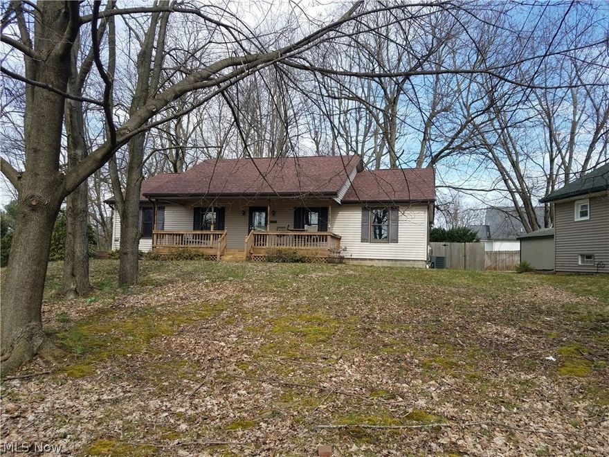 Don't miss this 3 Bedroom 2 1/2 bath ranch in Kent! This home features the following: Wooded lot on quiet dead street, master bdrm, master bath and walk in closet, newer roof, freshly painted through out and new carpet in dinning room. There is also a covered front porch and sun room for relaxing and entertaining. Two car garage with bonus car port, walk out basement and first floor laundry. Very sharp home for the price! Schedule a privet showing today.