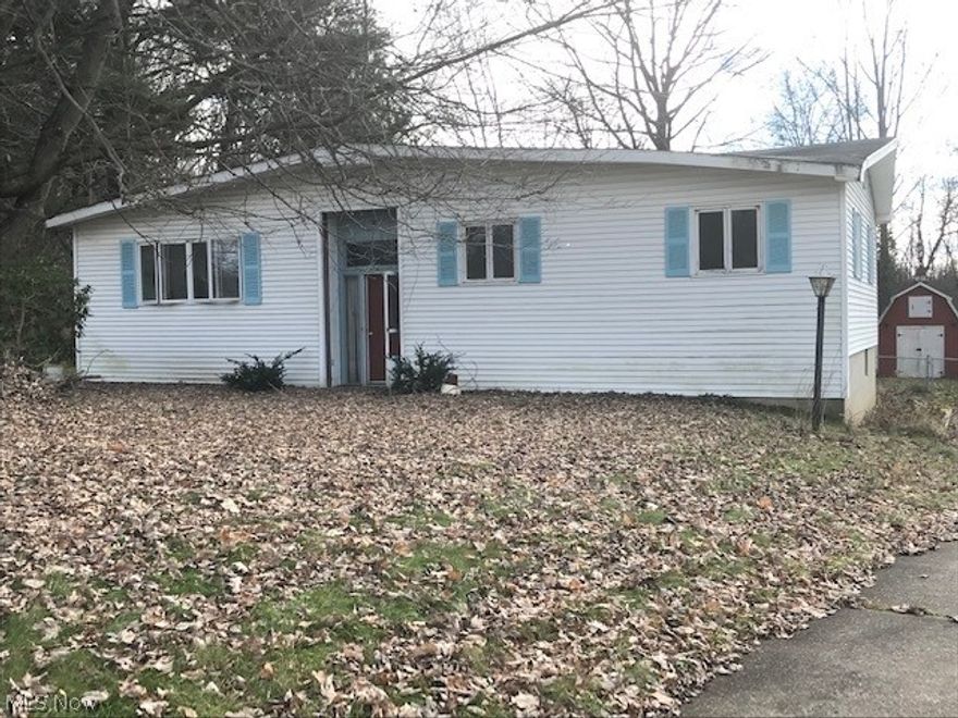 Home is located on a 1.3 acre parcel in a nice country setting. Small pond and wooded area in back. Fenced back yard with shed. Home in need of renovations but has great potential. "As is condition"