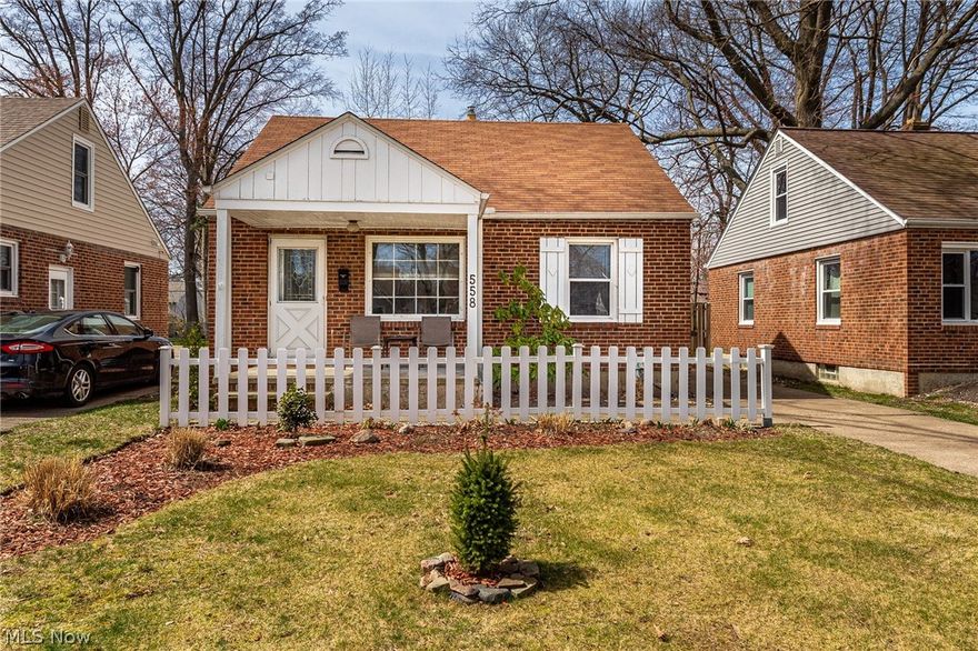 All brick Bay bungalow with full porch across front of house. Charming white picket fence is maintenance free and frames out the newly created flower beds, adding to this homes amazing curb appeal. Furnace installed 2012. Newer granite kitchen with newer sink & faucet. Cabinets painted white, floor is ceramic light beige. Space for dining is next to living room. Bathroom is fresh and clean with ceramic shower surround. New fixtures in dining and finished portion of basement. Located on an extra deep lot with a fire pit behind garage. Fenced rear yard. Newer roof and windows. RECENT UPGRADES INCLUDE; FINISHED BASEMENT HAS NEWER CEILING, CEILING LIGHTING, CARPETING INCLUDING UP THE STAIRS. IN THE KITCHEN, INSTALLED STAINLESS 4 DOOR FRIDGE/FREEZER, STAINLESS STOVE AND GRANITE COUNTERS, STAINLESS SINK AND HI-FASHION FAUCET.