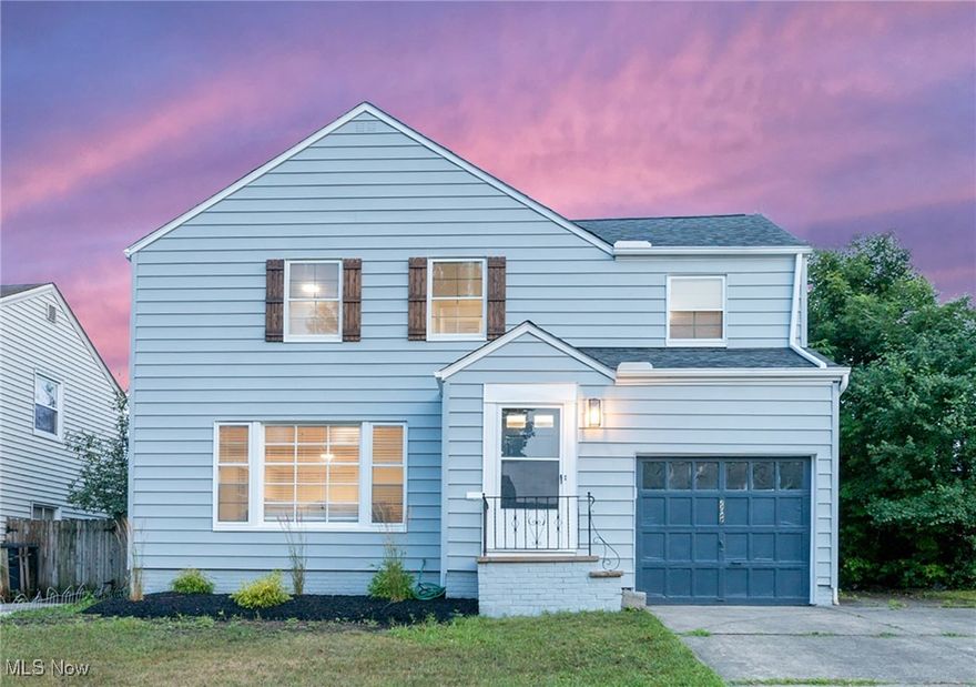 Wow! Completely renovated in 2024, this ready to move-in Beachwood colonial is a charmer! This home has a new (2024) Roof, newer LG appliances, lighting, and LVT floors! Spacious living room welcomes you with newer lighting fixtures, coved ceiling and refinished hardwood floors. Dining room with built-in hutch is in "L" shape w LR for easy entertaining and has door to the patio and private, park like setting! Updated eat-in Kitchen with luxury vinyl tile floors, quartz counters, quality cabinetry, has both breakfast bar and dining area looking out to the back yard. Half bath with newer vanity and commode just steps off the kitchen. Upstairs offers four sizable bedrooms. One Bedroom is off stair case landing with hardwood floors, dual closets and front, side and rear windows for lots of light. Three additional bedrooms off hall, including Master, plus gorgeous updated full bath with Carrera marble floor, marble tile surround tub with shower and newer commode and vanity. Basement with rec room and new (2024) HVAC system, hot water heater and washer and dryer, too! Exterior painted March 24. New waterproofing in 2023. One car attached garage. So convenient to shopping and dining, plus Beachwood amenities including Playground, Water Park, Community Center and Dog and Walking Trails. Award winning Beachwood schools! Must see! Also for sale.