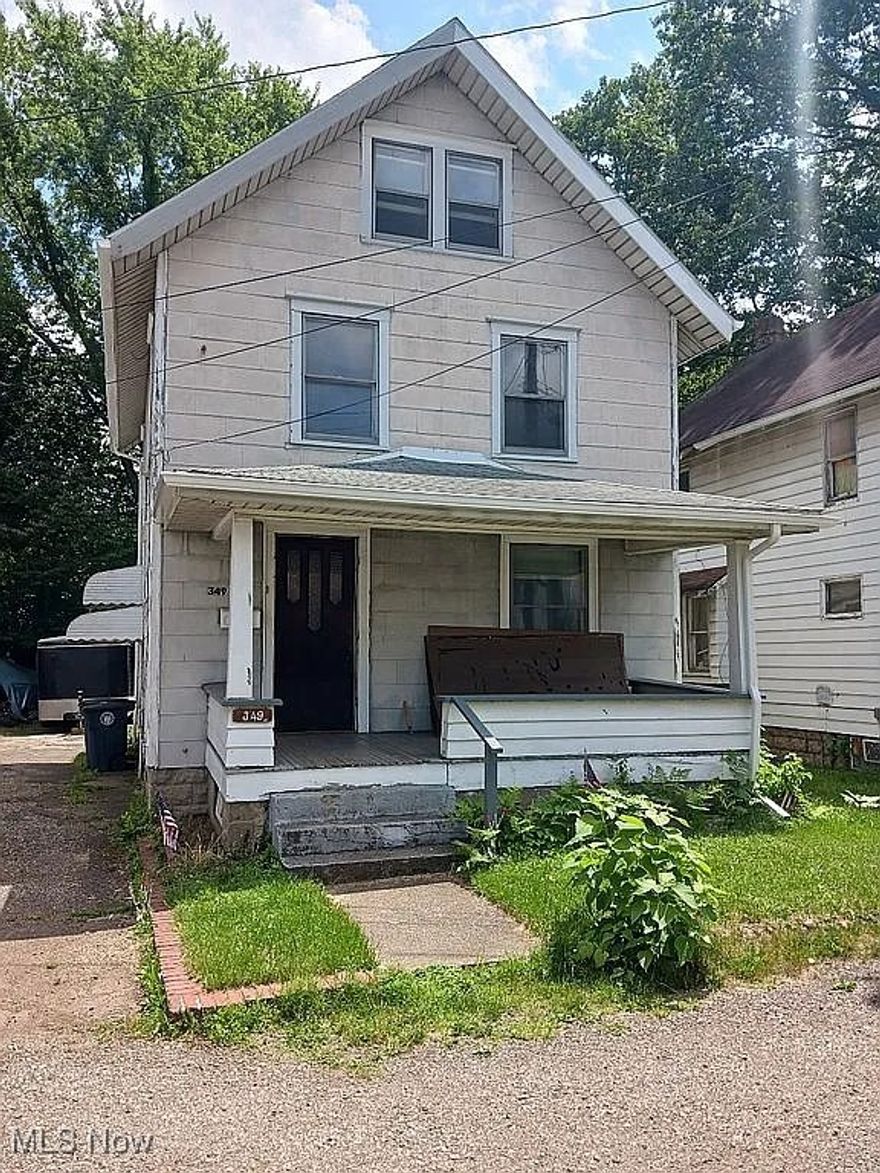 Occupied rental bringing in $1,300 per month offering a cap rate over 12! With tons of updates this is a turnkey cash
flow property to add to your portfolio or get started in real estate investment. Only one tenant has been at the property
since 2023 when the updates were completed. Updates in 2023 include: Kitchen, Bathroom with gorgeous tile shower,
Windows throughout, Hot Water Tank, Plumbing throughout the home, gutters, downspouts, wiring, LVP Flooring,
finishing hardwood flooring & interior paint. Then in 2024 a brand new furnace w 10 year warranty! With this kind of
cash flow and big tickets already updated you don't want to miss out on this investment opportunity with easy access to
Akron U, Downtown Akron and Route 8 all while sitting on a low traffic dead end street. Current tenant is under lease
through the end of November, 2026 and has lived at the property since November, 2023. Owner pays water, sewer and
trash through Akron - roughly $105/month. Tenant pays all other utilities and maintains grass, leaf removal and snow
removal. The first floor includes a nice living room that leads to the dining room and you'll love the beautiful original
woodwork. The kitchen has updated LVP flooring, white cabinets a tile backsplash and gas range and refrigerator that
will convey with the home. The second floor has 3 spacious bedrooms with the freshly finished hardwood floors and
full bathroom with updated vanity, LVP flooring, commode, fixtures and the custom tile step in shower. The third floor
is a large bedroom with LVP flooring, plenty of space to use for a sitting / hobby area or home office setup. Full
basement with laundry hookup and glass block windows. The covered front porch and even Central AC (a rare find for this price range) round out this wonderful home.