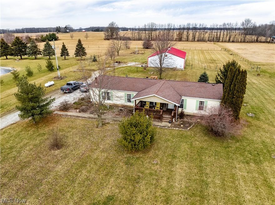 This charming country home sits on almost 6.5 acres w/ 40 x 60 pole barn for projects, animals, and toys! Part of barn has concrete and part is dirt for animals, with a tack room. Cozy front living room flows into formal dining & back family room w/ a wood burning fireplace. Kitchen features a quartz-topped island, stylish stone backsplash & refinished wood cabinets. The large master en-suite has a walk-in closet & bathroom w/ a quartz countertop & separate shower/toilet area. Spacious basement includes a finished family room with a propane fireplace, craft area, potential 4th bedroom, unfinished laundry room & workshop areas, as well as exterior access. Many updates within past 10 yrs include a new wood ceiling, trim, paint, flooring, interior solid oak doors & rural water. New furnace in 2020. 

Sale contingent upon Seller purchasing next home, which is currently under contract.