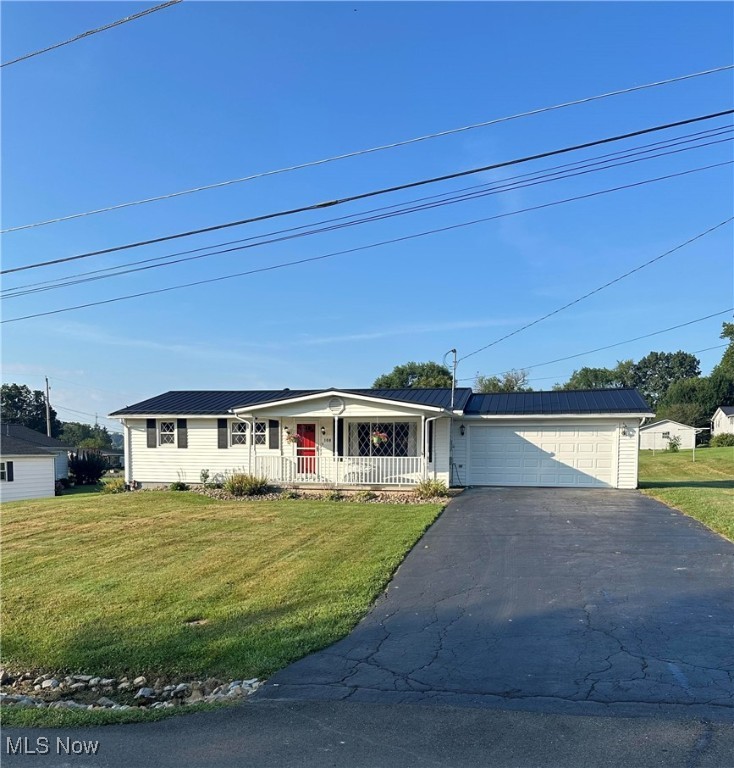 Beautiful ranch home in Maysville school district! First floor laundry. New metal roof (2023). Hardwood floors throughout and two living rooms great for families. Spacious closets in all 3 bedrooms. Outside you will find a flat back yard with a partial privacy fence and a private back patio. Cozy covered front porch. All appliances will stay including a standing deep freezer in the basement. Public water