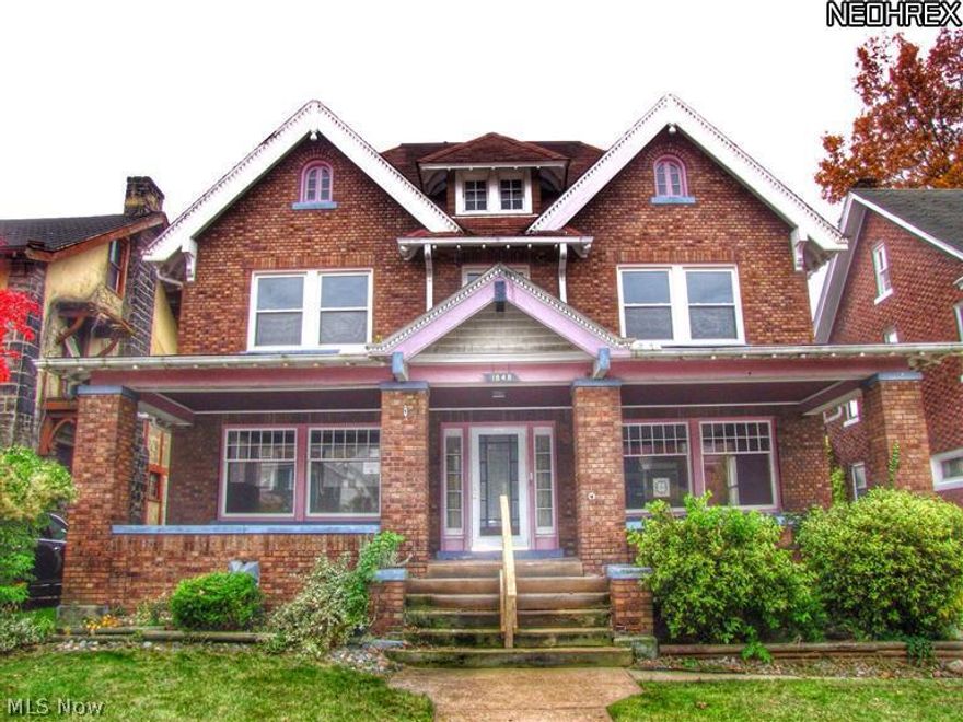 Stately & grandeur! 2600+ square foot center hall Colonial!  Formal dining room with lovely woodwork! Living room with french doors & fireplace!  Half bath on first floor.  Spacious kitchen with prep area! Four large bedrooms and two full baths on the second floor! Need more space? Check out the third floor, you will find SIX additional rooms with a full bath AND tons of storage space! Some younger windows throughout! Finished rec room and glass block windows in basement. This home is absolutely not a drive by!   This is a Fannie Mae HomePath property. All information is approximate.