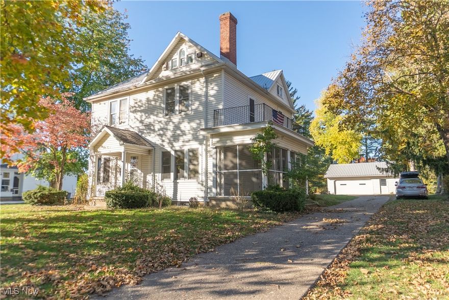 Beautiful, large, and spacious home on a generous .78-acre lot located on a picturesque street in Zanesville. Featuring a spacious kitchen, 4 bedrooms, hardwood floors ready to be revealed, fireplace in the lower level. Complete with inviting porches.  Detached 2 car garage. Metal roof just 5 years old. Update and make this home your own!!