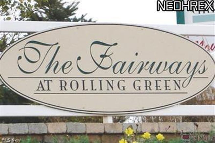 Don't miss outlots are limited in The Fairways at Rolling Green!  Bring your builder to this country-like setting with golf course views and some pond views. Development includes sidewalks, curbs and street lights!  Building Restrictions: one story home 2000sf, two story home 2400sf, split level home 2200sf, Cape Cod home 2200sf.  All new builds subject to Architectural Review. Conveniently located near schools, retail, Rt. 77, Akron Canton Airport and Southern Summit County.